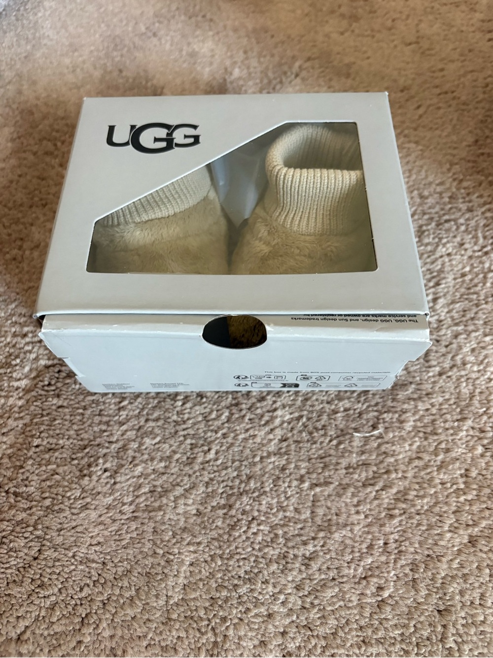 UGG Baby Shearling Booties - Off-White
